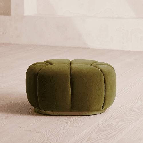 Image showing the Garret Footstool, Olive product.