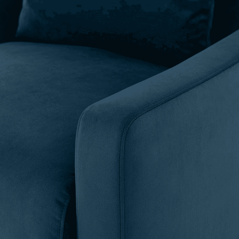Model 07 Velvet Armchair, Teal