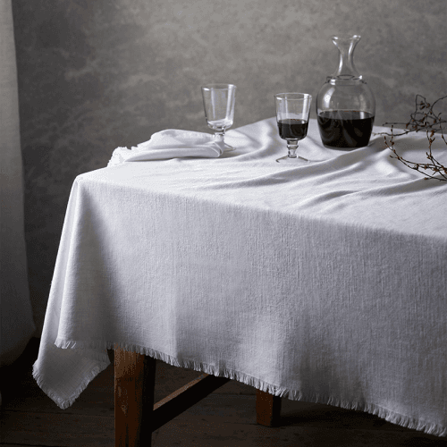 Image showing the Camber Soft Wash Tablecloth, 230 x 140cm, Natural product.