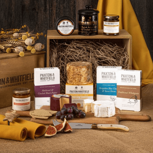 Image showing the The Piccadilly Cheese hamper, Wooden Hamper product.