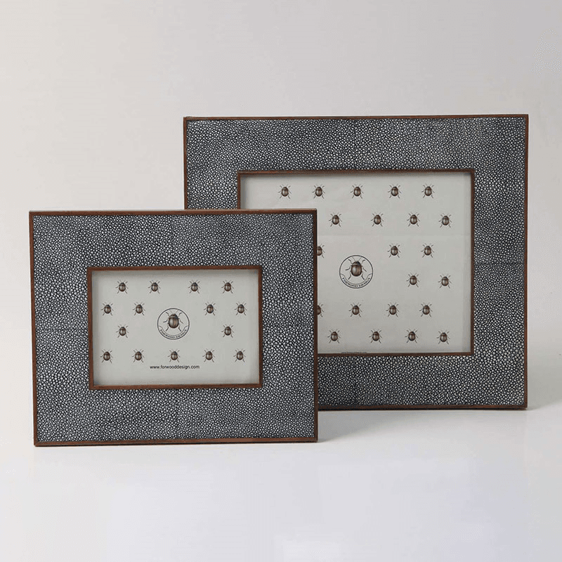 Classic Photo  Frame, 10 x 8", Charcoal Shagreen