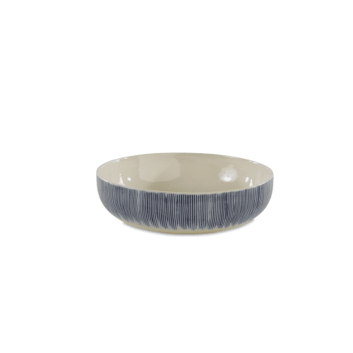 Image showing the Karuma Serving Bowl, D26cm, Blue and White product.
