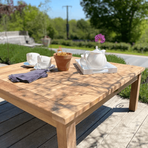 Image showing the Primrose Square Coffee Table, L100 x W100cm, Teak product.