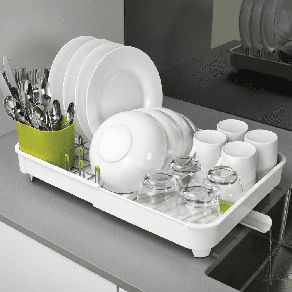 Extend Expandable Dishrack, White