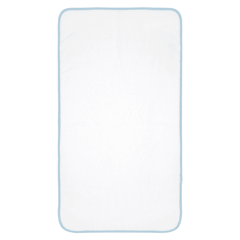 Georgina Straight Pair of Hand Towels, Powder Blue