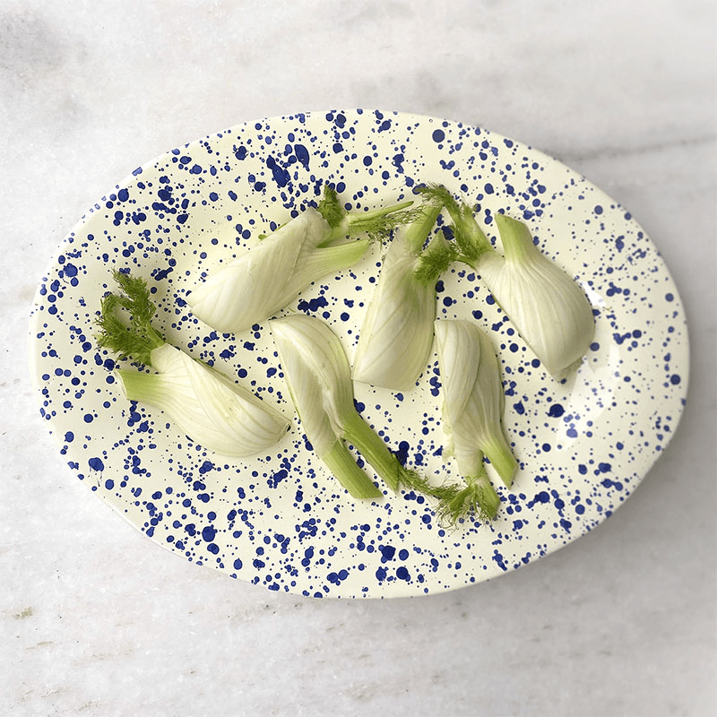 Splatter Serving Platter, 44cm, Blueberry