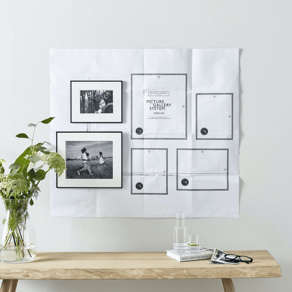 Fine Black Gallery Set of 6 frames, Black
