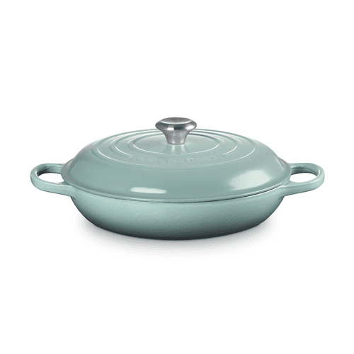 Image showing the Cast Iron Shallow Casserole, 30cm, Sea Salt product.