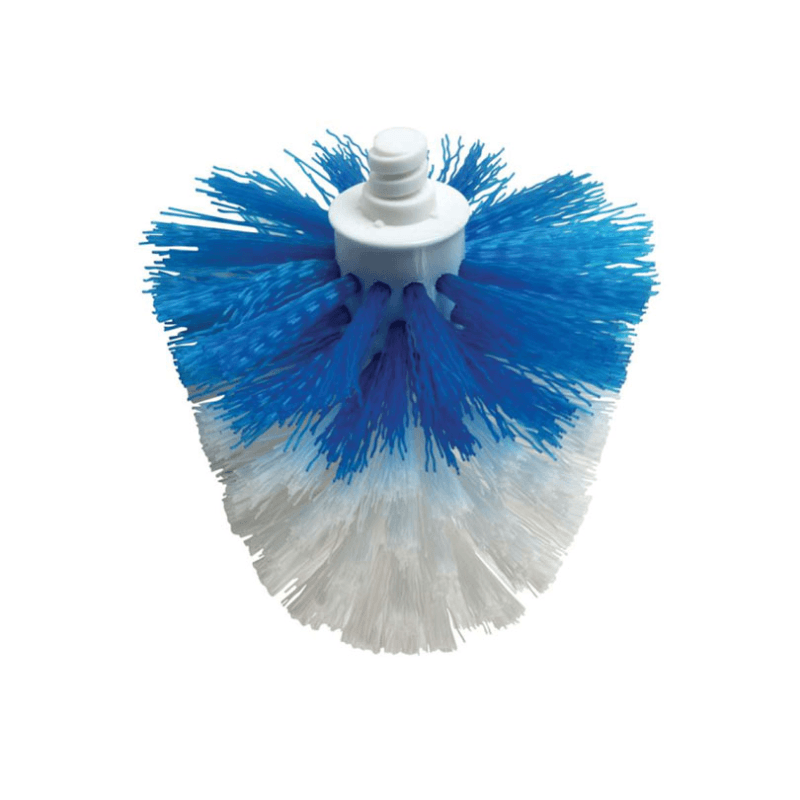 Compact toilet brush replacement head, White