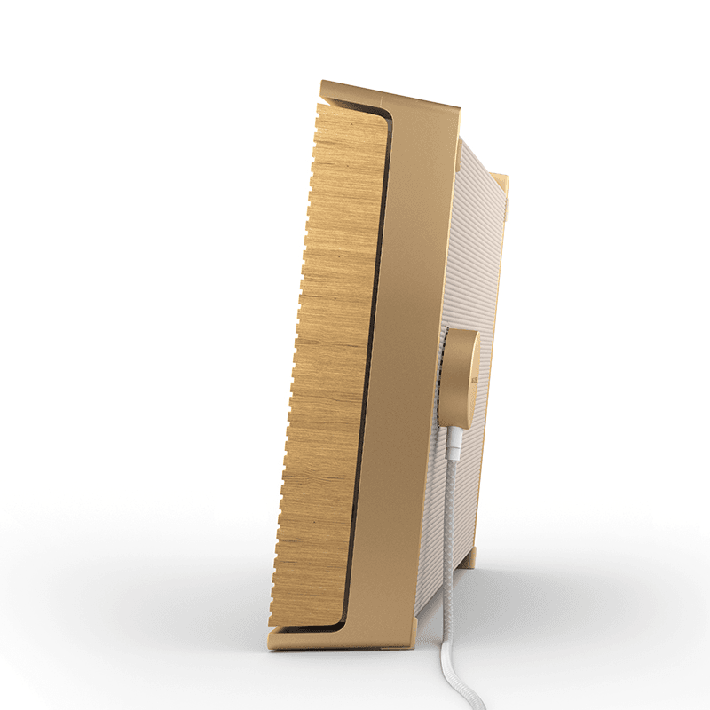 Beosound Level Portable Speaker, Gold Tone & Light Oak