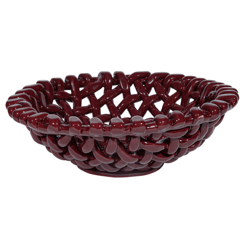 Image showing the Juicy Basketweave Bowl, D39cm, Burgundy product.