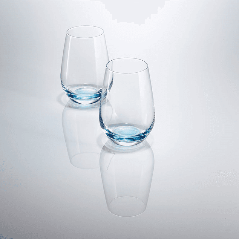 Vina Touch Set of 6 Crystal Tumblers, 385ml, Blue