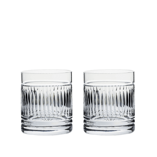 Image showing the Art Deco Set of 2 Large Tumblers, 380ml, Clear product.
