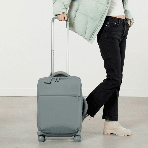 Image showing the Lost In Berlin Cabin Suitcase, H55  x L35 x W21cm, Cement Storm product.
