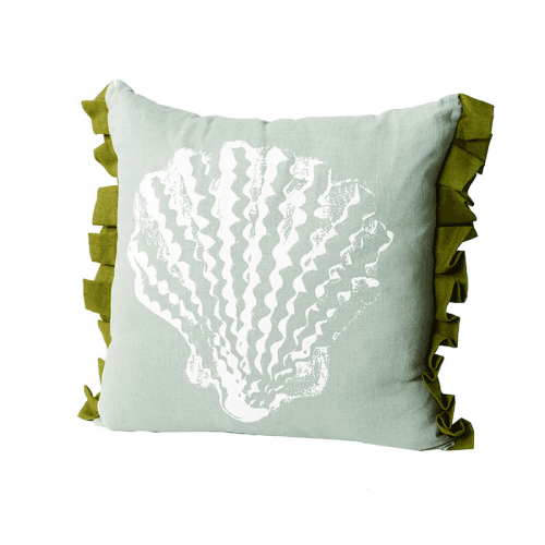 Image showing the Pilgrim Cushion, 55 x 55cm, Aqua product.