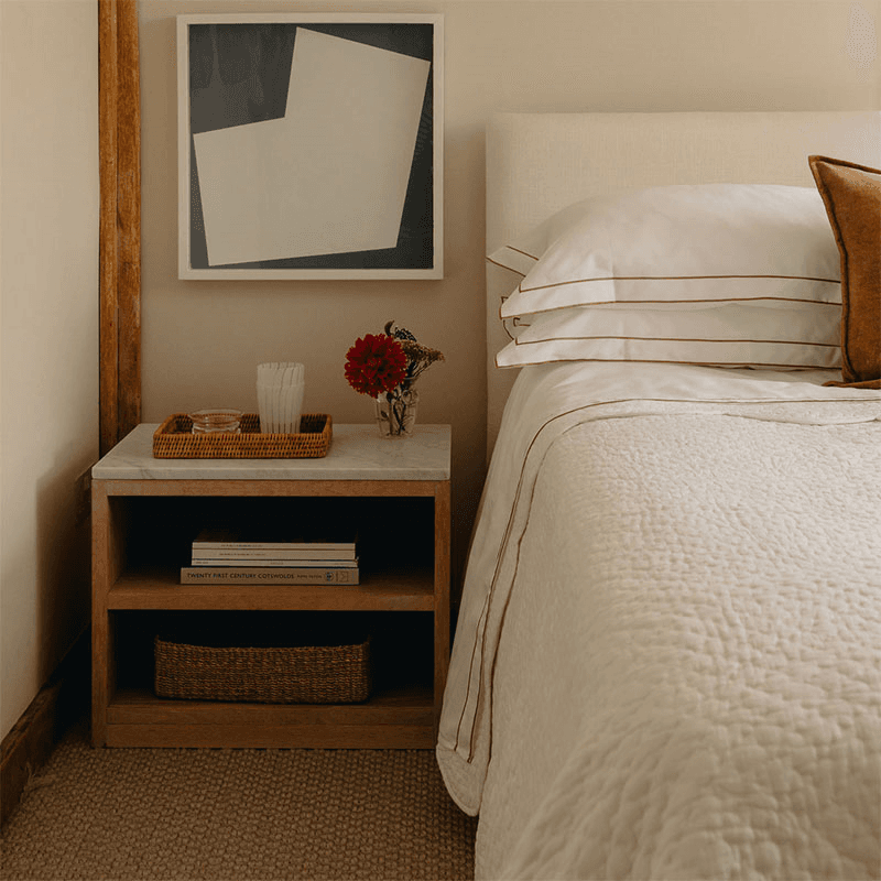 Frame Two Corded Duvet Cover, Superking, Bronzed Umber