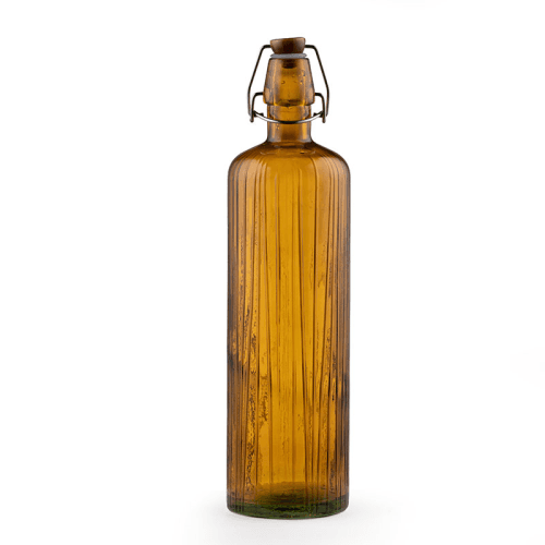 Image showing the Kusintha Glass Water Bottle, 1.2l, Amber product.