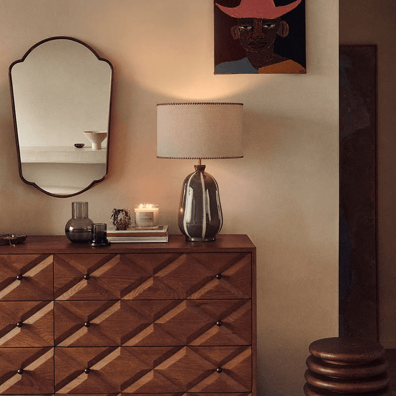 Sadie Table Lamp, H64.5cm, Blue