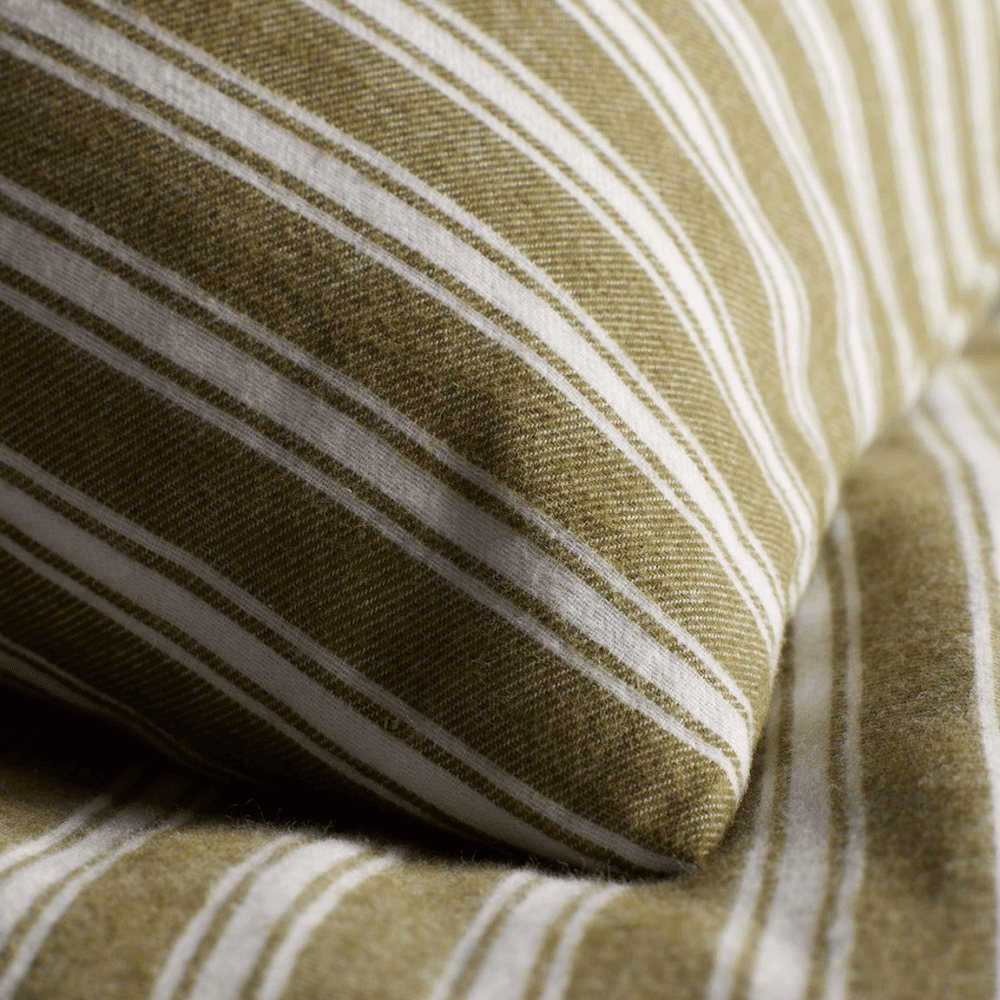 Fred Stripe 100% Organic Brushed Cotton Housewife Pillowcase
