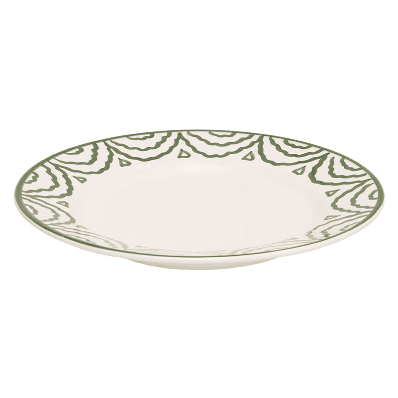 Tabla Set of 2 Dinner Plates, D28cm, Green