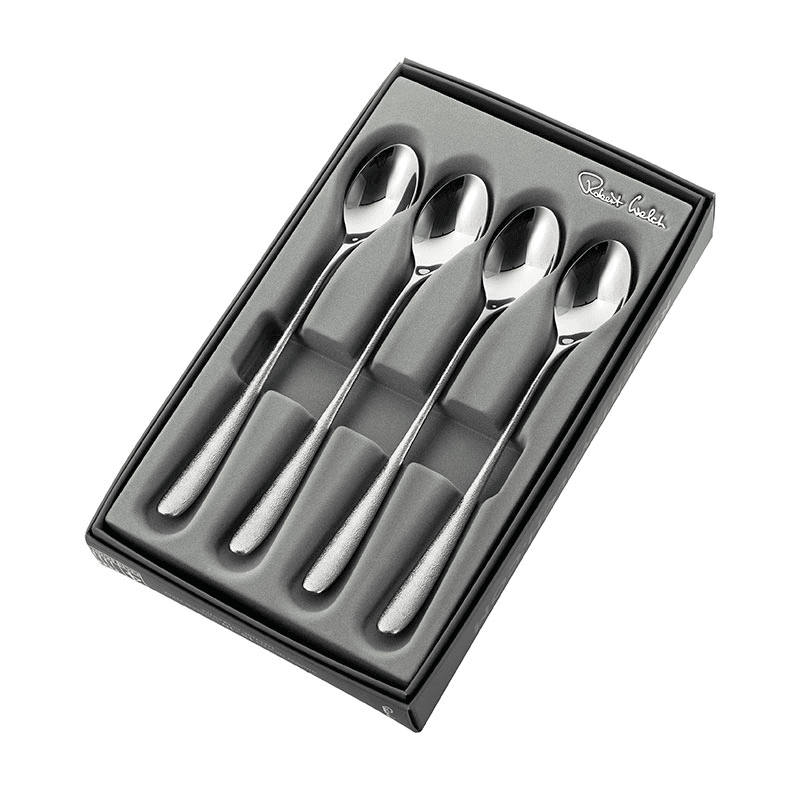 Sandstone Set of 4 Long Handled Spoons, L20cm, Stainless Steel