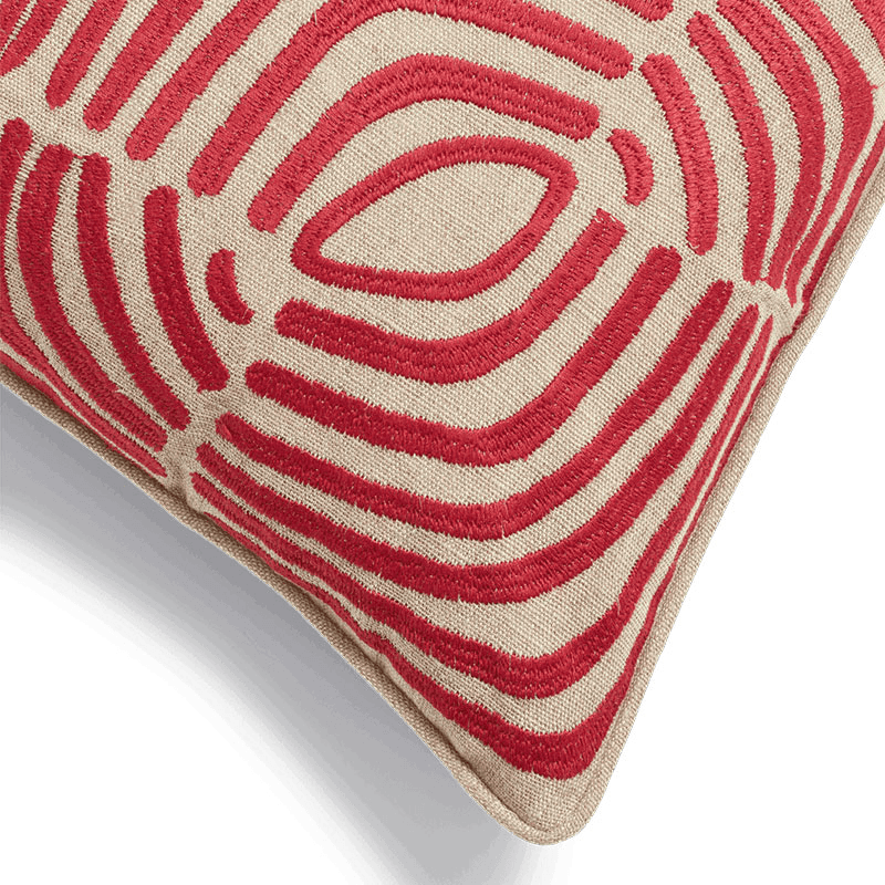 Salvador Cushion Cover, 51 x 51cm, Red Madder