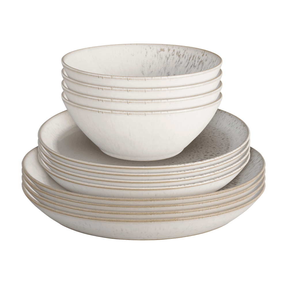 Kiln 12 Piece Dinnerware Set, Natural