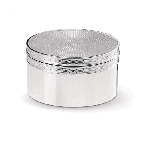 Image showing the Vera Wang - With Love Nouveau Treasure box, 4.3 x 8 x 8cm, Silver product.