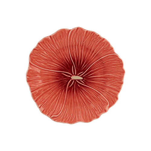 Image showing the Maria Flor Hollyhock Plate, D22cm, Red product.