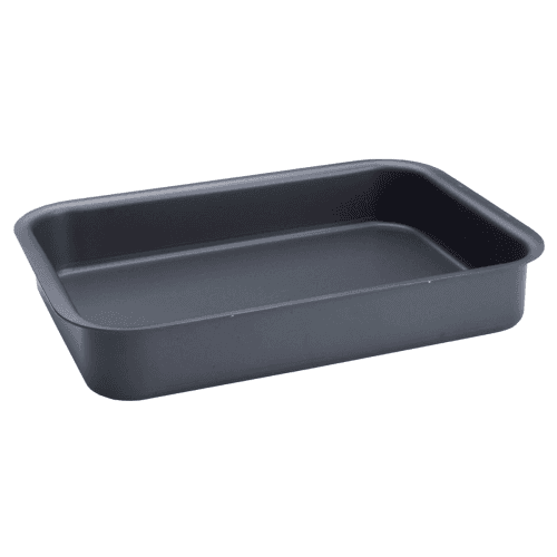 Image showing the Roasting Tin, Hard Anodised, Grey, Half Size product.