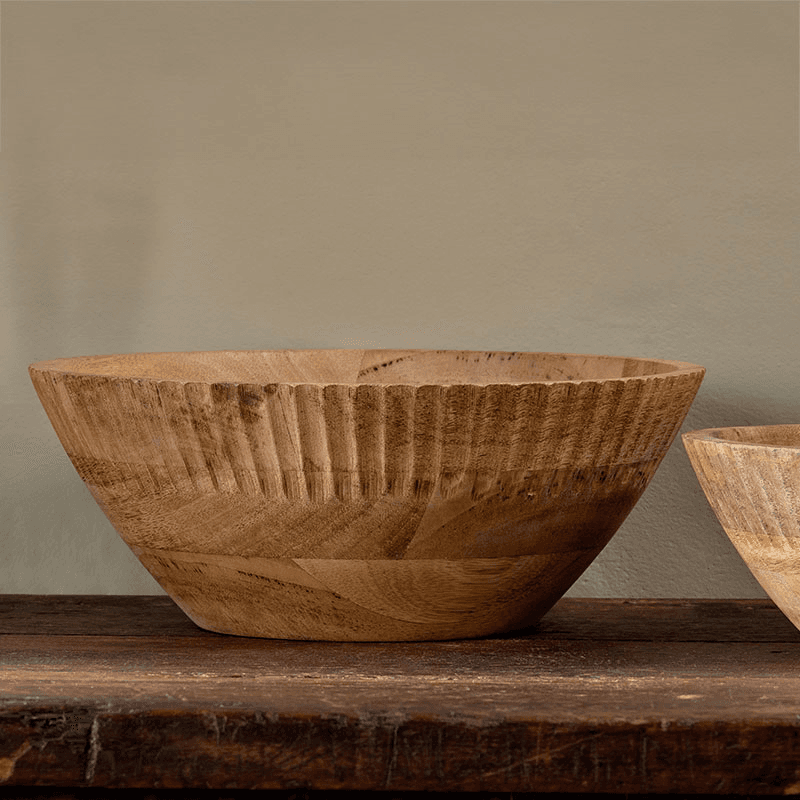 Gavivi Mango Wood Bowl, D30.5cm, Natual