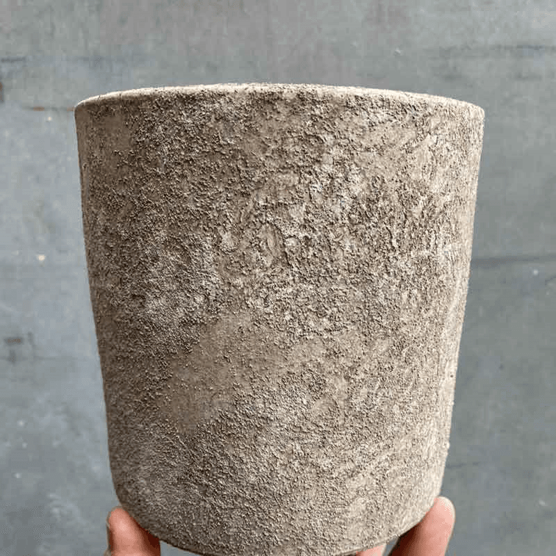 Kew Eclectic Orangery Handthrown Planter, D21cm, Aged Bark