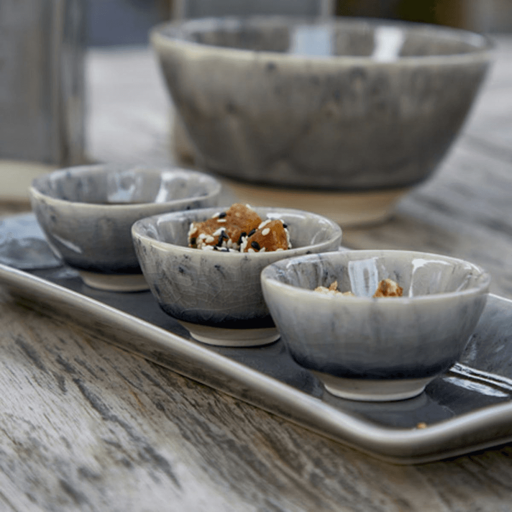 Madeira Rectangular tray, 34cm, Grey