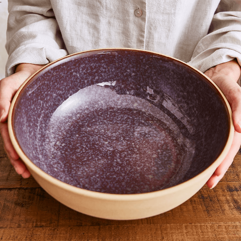 Minerals Serving Bowl, D24.5cm, Amethyst
