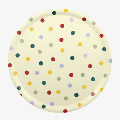 Image showing the Polka Dot Birch Round Tray, 38cm product.