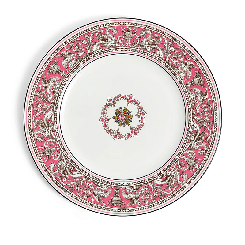 Florentine Plate, D27.3cm, Fuchsia