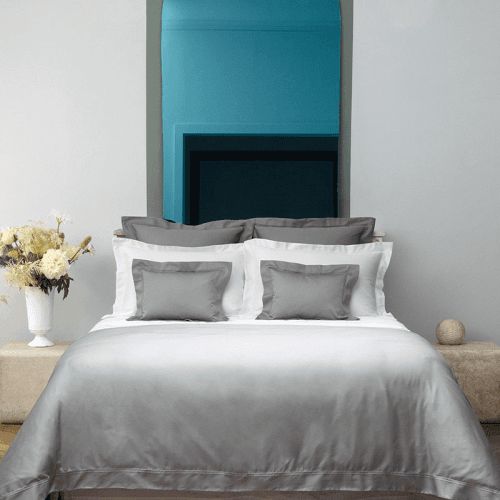 Image showing the Triomphe - 300 Thread Count Cotton Sateen Double duvet cover, 200 x 200cm, Platine product.