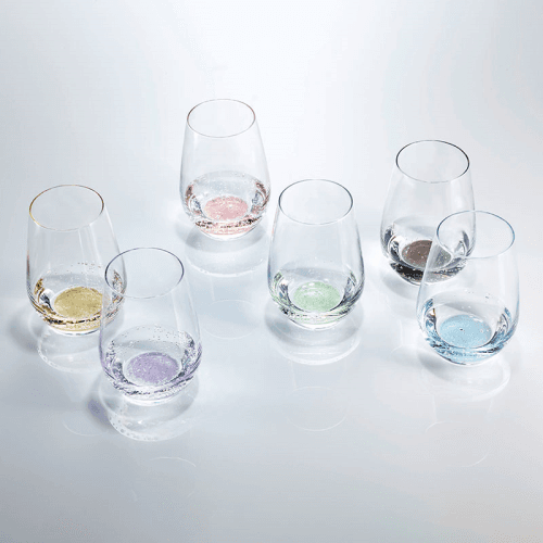 Image showing the Vina Touch Set of 6 Crystal Tumblers, 385ml, Amber product.