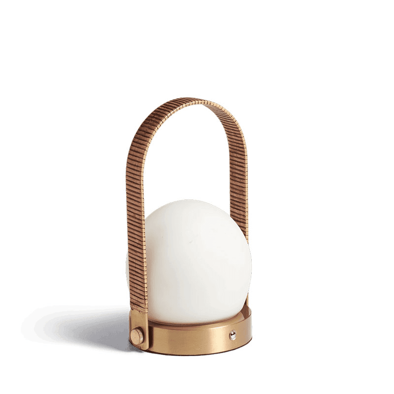 Neoma Wireless Table Lamp, H25cm, White & Gold