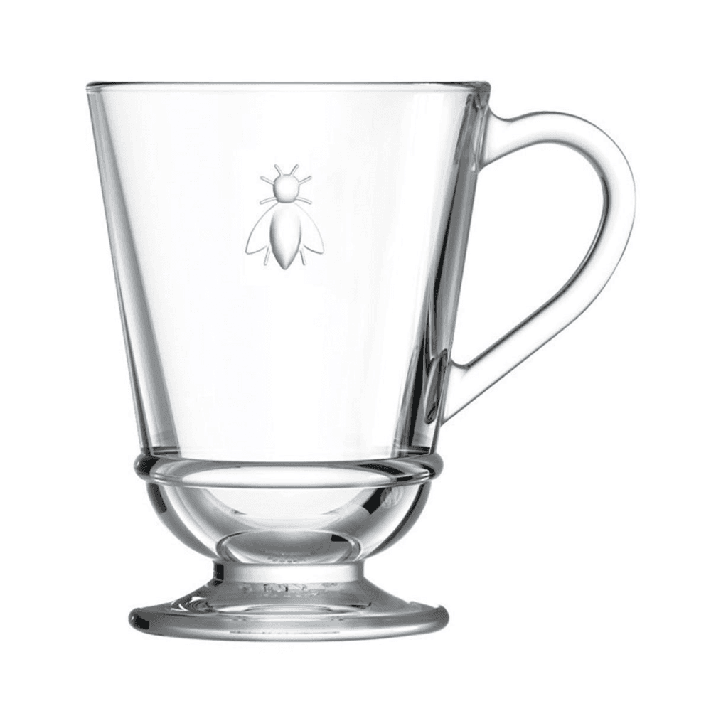 Bee Set of 6 mugs, 27.5ml, Clear