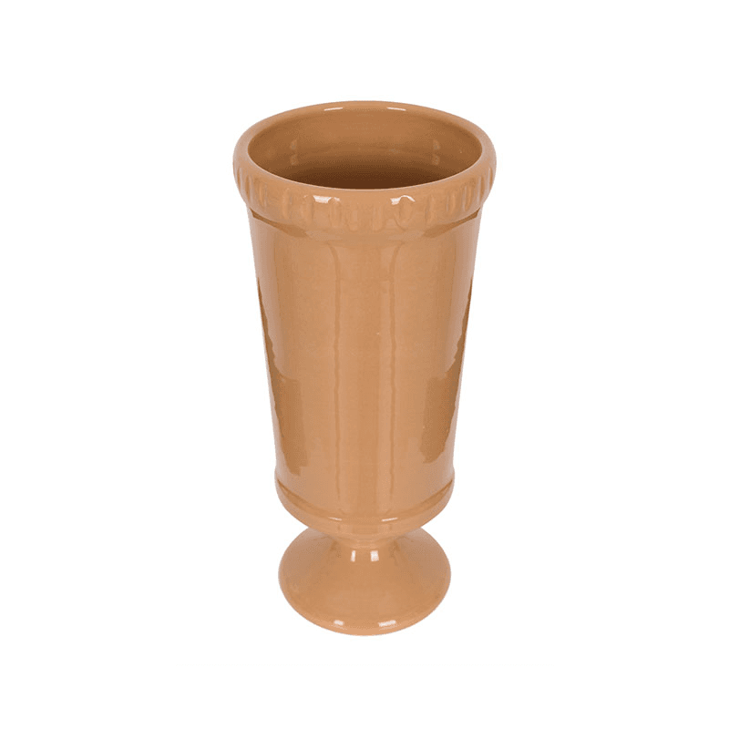Flora Ceramic Urn Vase, Medium, Terracotta