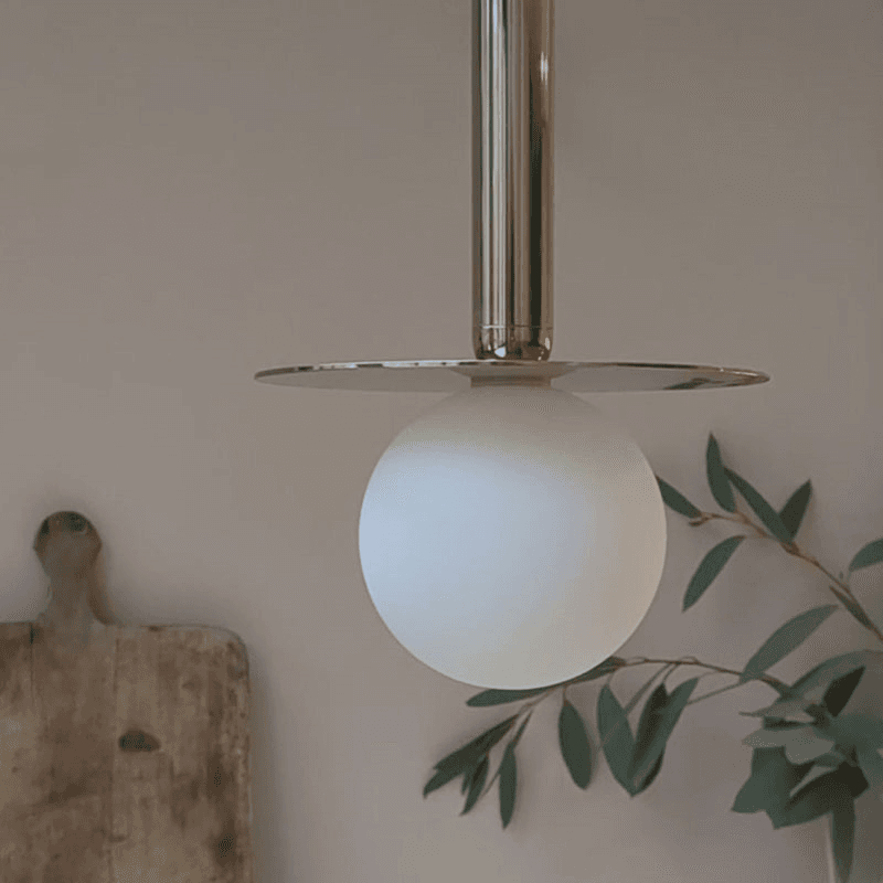 Disk Pendant Light, H206cm, Brass
