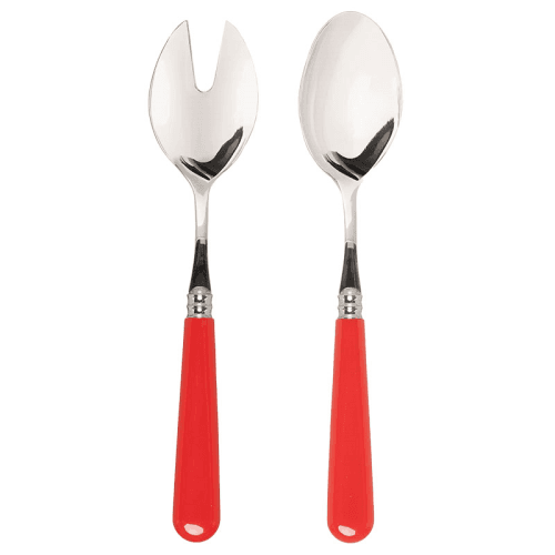 Image showing the Salad Server Set, Classic Red product.