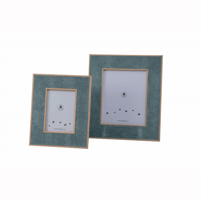 Classic Photo  Frame, 10 x 8", Teal Shagreen