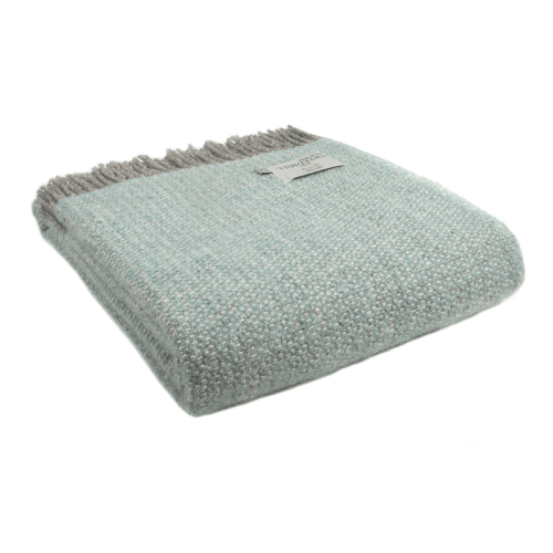 Image showing the Illusion Throw, 150 x 183cm, Spearmint & Grey product.