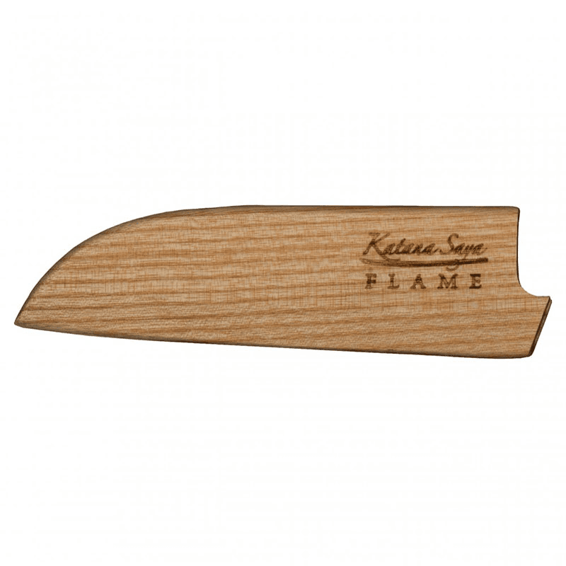 Flame Santoku Knife, 12cm, Olive Wood