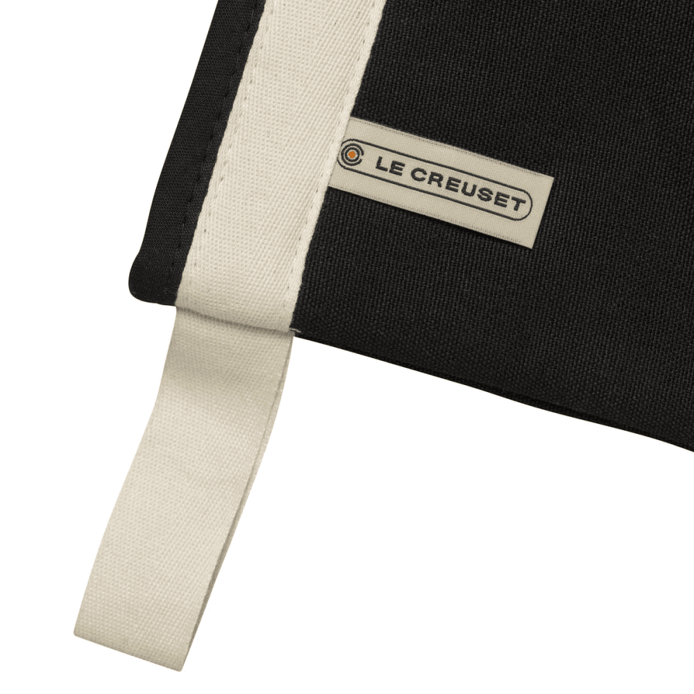 Textiles Oven mitt with storage magnet, 14", Black