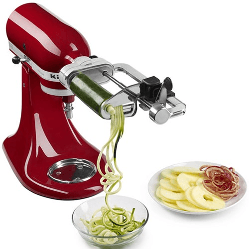 Spiralizer with peel, core and Slice (4 blades)
