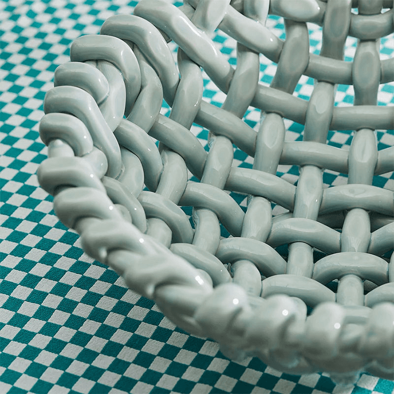 Juicy Basketweave Bowl, D31cm, Sky Blue