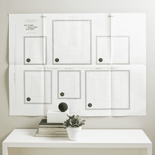 Image showing the Picture Gallery Small wall photo frame set, white product.